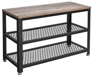 Botník DAVOR hnedá/čierna