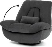 Polohovacie kreslo sivé, elektrické TV-7089 GREY2