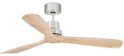 FARO 33373DC - Stropný ventilátor LANTAU drevo/matný chróm pr. 132 cm + DO