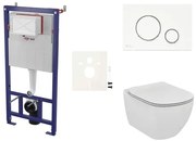 Cenovo zvýhodnený závesný WC set SAT do ľahkých stien / predstenová montáž + WC Ideal Standard Tesi SIKOSSTES70K