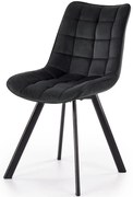 Stolička K332 Velvet/Kov čierna