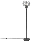 Moderná stojaca lampa čierna - Saffira