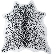 Osuška LEOPARD, čiernobiela 146 x 150 cm, 100% polyester