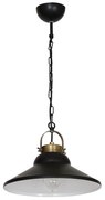 Luster IRON 1 1xE27/60W čierna/ mosadz