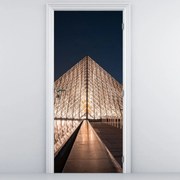 Fototapeta na dvere - Louvre v noci (95x205cm)