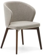 Béžové čalúnené jedálenské kreslo Darice – Kave Home