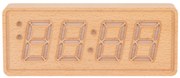 Digitálne hodiny Karlsson Solid Wood Engraved KA6024WD, 8cm