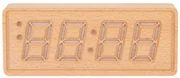 Digitálne hodiny Karlsson Solid Wood Engraved KA6024WD, 8cm