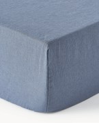 Elastická plachta na kontinentálnu posteľ z vypraného ľanu Airy