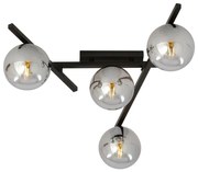 Stropné svietidlo SMART 4xE14/10W/230V čierna/šedá