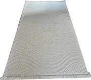 Moderný koberec TWIST CREAM 31204A – krémovo-béžový boho dizajn Rozmer: 60x100 cm
