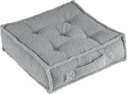 Prešívaný puf sivá 46x46x13cm