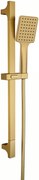 Sapho Sapho, Sprchová súprava hranatá, posuvný držiak 680mm, zlatá matná, SC815GB