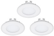 Eglo 94732 - SADA 3x LED zapustené stropné svietidlo FUEVA 1 1xLED/2,7W/230V