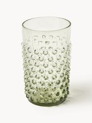 Ručne fúkané poháre na vodu Hobnail, 6 ks
