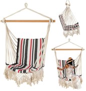 Bluegarden Bluegarden, brazílska závesná hojdacia stolička 90x53x100 cm, viacfarebná, OGR-04540