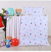 Obliečky detské bavlnené Animals EMI, Obliečka na vankúš valec malý