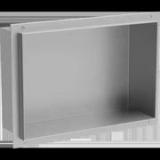 Mexen X-Wall-NR zapustená polica bez obruby 30 x 20 cm, inox - 1911302010
