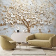 Fototapeta - 3D strom so zlatom (147x102 cm)