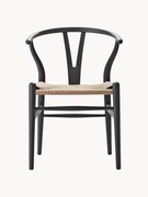 Drevená stolička's tkaným sedadlom CH24 Wishbone Chair