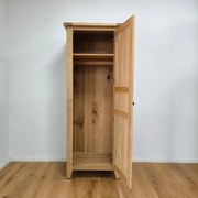 Úzka šatníková skriňa masív, 70x60x180 cm Otváranie vpravo