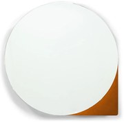 Kovová závesná/so zrkadlom kúpeľňová skrinka v terakotovej farbe 55x55 cm Sonnet – Spinder Design