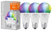 SADA 3x LED RGBW Stmievateľná žiarovka SMART+ E27/9,5W/230V 2700K-6500K - Ledvance