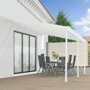 InternetovaZahrada - Furnigo Hliníková pergola Borneo 4x3 m - biela