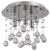 Ideal Lux-LED Kr. stropné svietidlo MOONLIGHT 5xG9/3W/230V pr. 26 cm lesklý chróm