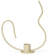 Ferm Living Kovový svietnik Valse Cashmere Low