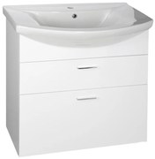 Aqualine Aqualine, ZOJA umývadlová skrinka zásuvková 71,5x74x34 cm, biela, 51071A
