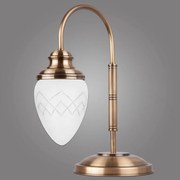 Kemar LSA25/M/RI - Stolná lampa RINAMA 1xE27/60W/230V mosadz