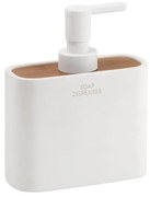 Gedy - Dávkovač mydla NINFEA biela/bambus