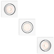 Philips 50193/31/PN - SADA 3x Podhľadové svietidlo ENNEPER 1xGU10/5,5W/230V