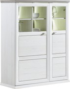 XXXLutz VYSOKÁ KOMODA, sivá, biela, 110,2/134,3/43 cm Hom`in - Komody - 000003000111