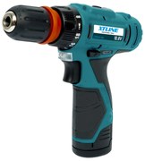 XTline Aku vŕtačka 10,8V a 2batérie a box a príslušenstvo 13 dielov