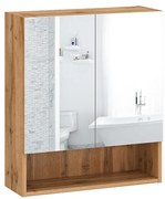 Zrkadlová skrinka Bruno 60 dub