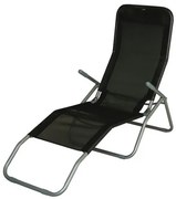 Lehátko JAMAICA, čierna (140 x 60 x 95 cm)