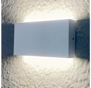 LED Vonkajšie nástenné svietidlo CHICAGO 2xLED/5,5W/230V IP44 biela