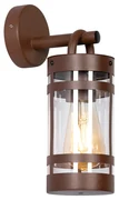 Priemyselná vonkajšia nástenná lampa hrdzavohnedá IP44 - Ruben