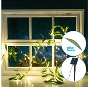 Aigostar - LED solárny reťazec 60xLED/4m IP65 teplá biela olive