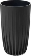 Kvetináč STRIPPED Eco 25x42 cm čierny