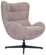Otočné kreslo Velo, tmavobéžové