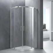 Murcia sprchový kút zakrivený 80x80, 190cm, 6mm, NANO