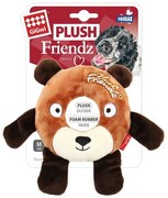 GiGwi Pískacia hračka pre psov Plush Friendz medveď, 17 x 16 x 2,5 cm