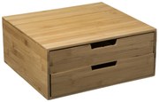 Drevený organizér na kávové kapsuly Bamboo, 34x31x14,5 cm