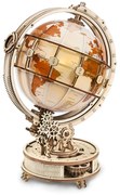Robotime Rokr Svítící 3D dřevěné puzzle Globus 180 ks