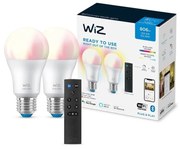 SADA 2x LED RGBW Stmievateľná žiarovka A60 E27/8,5W/230V 2200-6500K Wi-Fi+DO - WiZ
