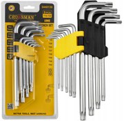CROWNMAN T10-T50 TORXY imbusové kľúče - sada