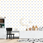 Sablio Tapeta Maľované srdce na bielej - 125x75 cm